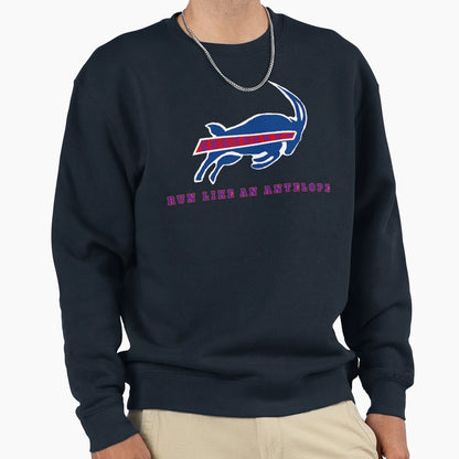 Run Like Antelope Sweatshirt - Streetwear Style for Adults - T-Shirt, Sweatshirt, Hoodie