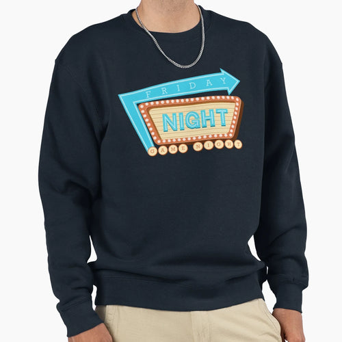 Friday Night Game Night Sweatshirt - Unique Graphic Unisex - T-Shirt, Sweatshirt, Hoodie