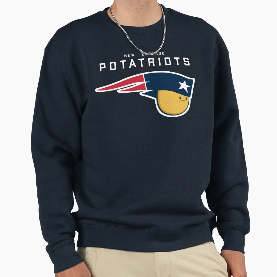 New England Potatriots Sweatshirt - Graphic Print Unisex - T-Shirt, Sweatshirt, Hoodie