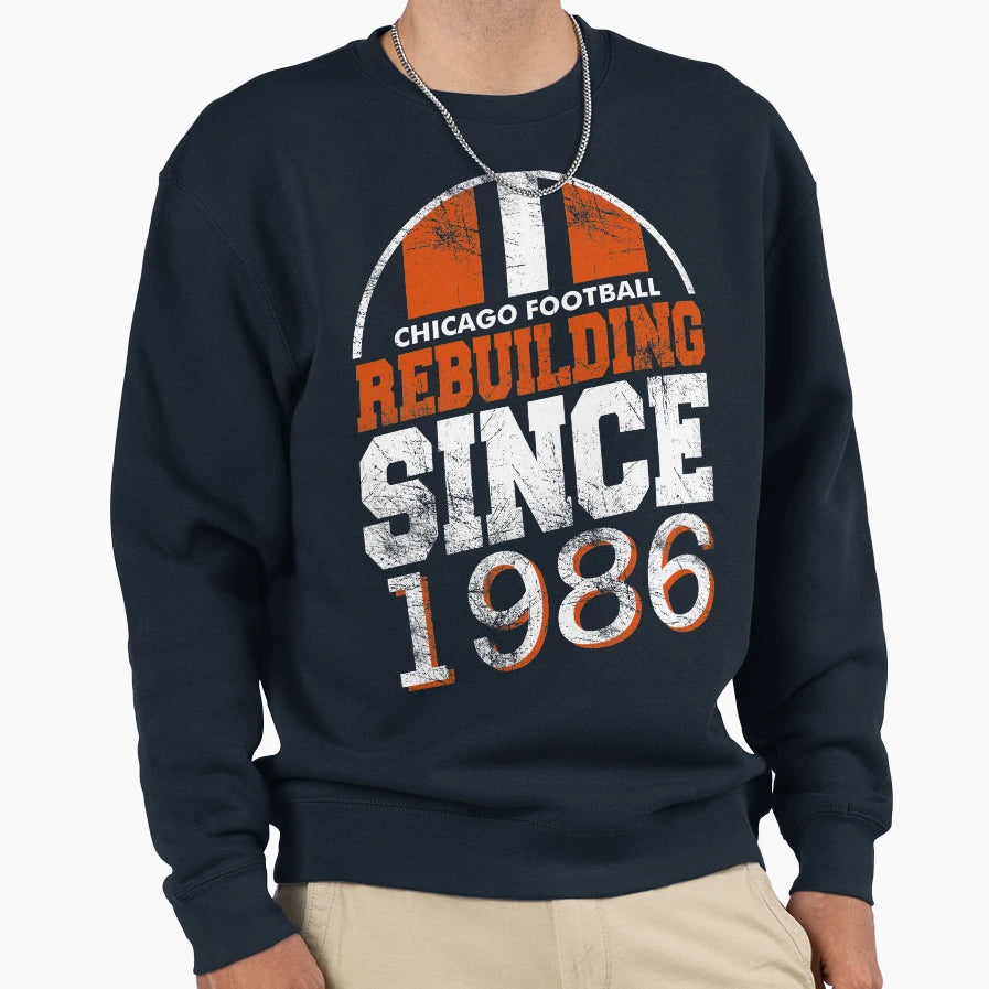 Chicago Rebuilding Sweatshirt - Aesthetic Graphic Men Women - T-Shirt, Sweatshirt, Hoodie