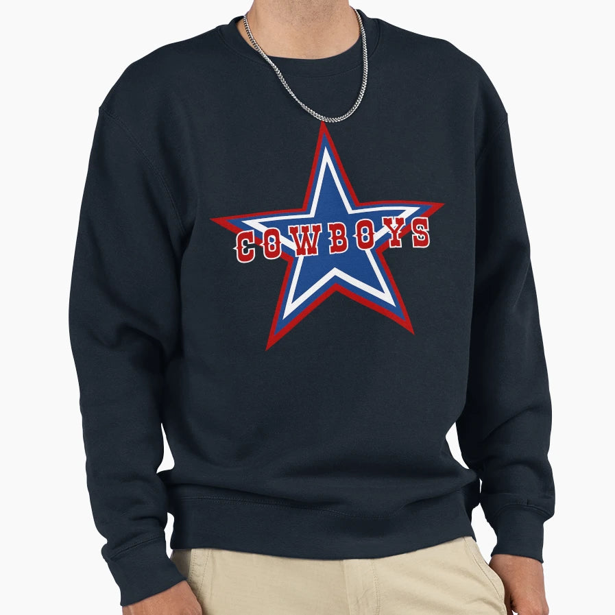 Cowboy Sweatshirt - Minimalist Print Unisex - T-Shirt, Sweatshirt, Hoodie