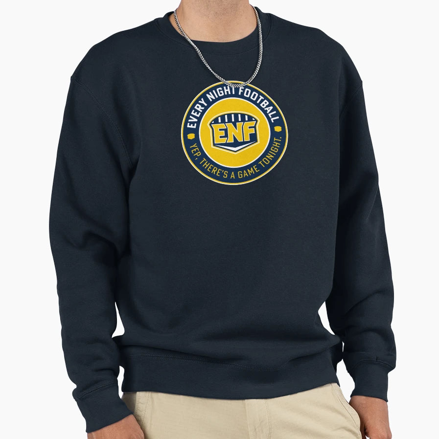 Every Night Football Circular Slogan Sweatshirt - Graphic Print Unisex - T-Shirt, Sweatshirt, Hoodie