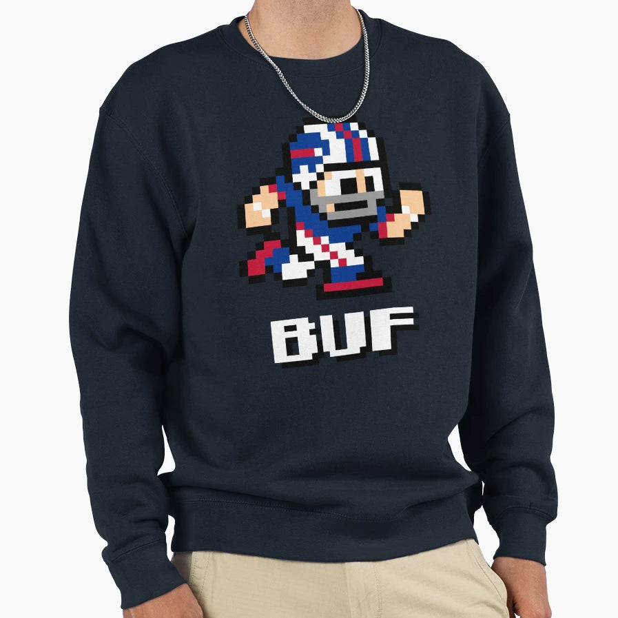 Buffalo Bills Tecmo Super Bowl Sweatshirt - Aesthetic Graphic Men Women - T-Shirt, Sweatshirt, Hoodie