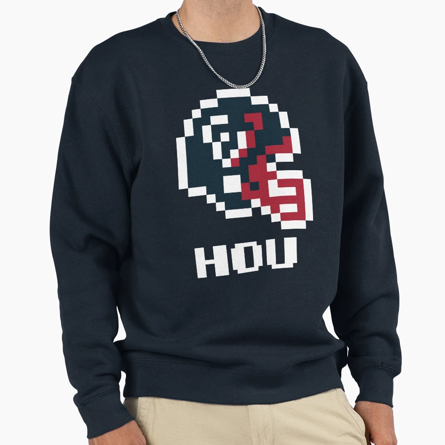 Houston Texans Tecmo Super Bowl Sweatshirt - Minimalist Print Unisex - T-Shirt, Sweatshirt, Hoodie
