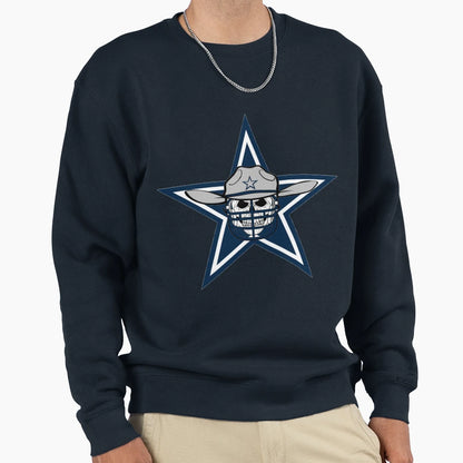 Cowboys Skull Sweatshirt - Casual Everyday Wear Unisex - T-Shirt, Sweatshirt, Hoodie