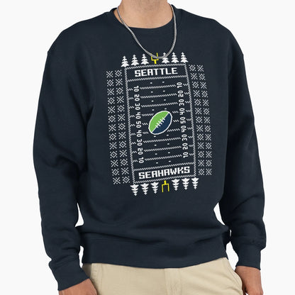 Seattle Seahawks Ugly Sweatshirt - Fun Novelty Design Unisex - T-Shirt, Sweatshirt, Hoodie