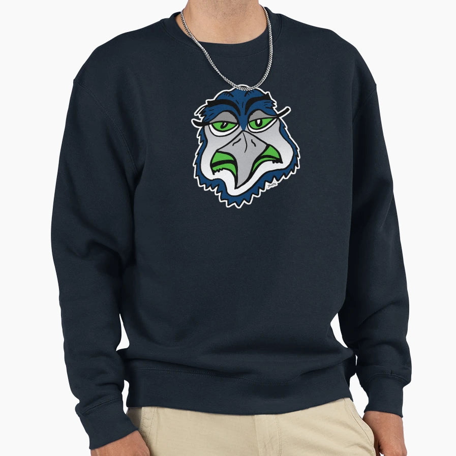 Hawk Head Sweatshirt - Novelty Apparel Unisex - T-Shirt, Sweatshirt, Hoodie