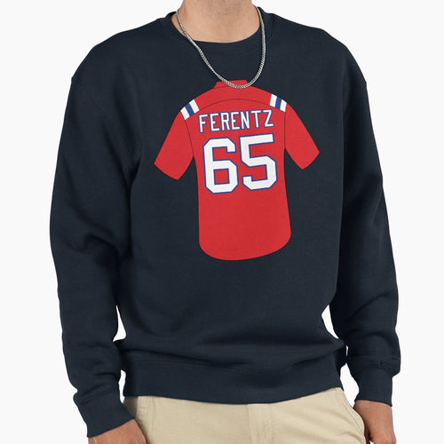 James Ferentz Jersey Number 65 Sweatshirt - Unique Graphic Men Women - T-Shirt, Sweatshirt, Hoodie