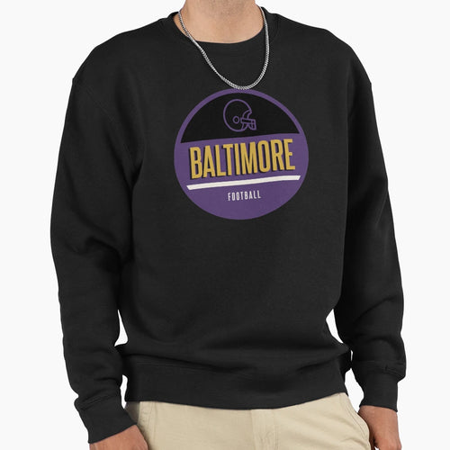 Baltimore Football Sweatshirt - Novelty Apparel Unisex - T-Shirt, Sweatshirt, Hoodie