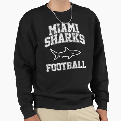 Miami Sharks Football Sweatshirt - Aesthetic Graphic for Adults - T-Shirt, Sweatshirt, Hoodie