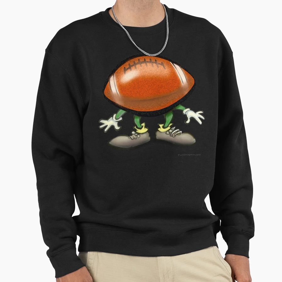 Football Sweatshirt - Fun Novelty Design for Adults - T-Shirt, Sweatshirt, Hoodie