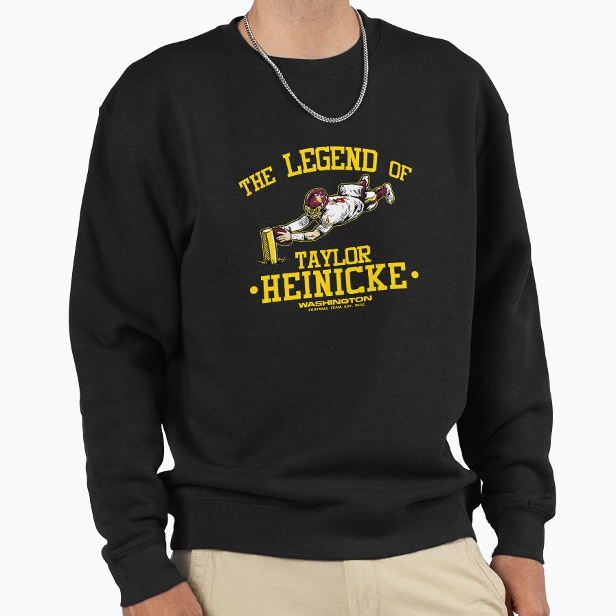 Legend Taylor Heinicke Washington Sweatshirt - Custom Art Print Men Women - T-Shirt, Sweatshirt, Hoodie
