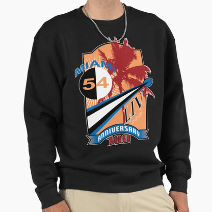 Superbowl 54 Xiv Miami 100 Year Sweatshirt - Custom Art Print Men Women - T-Shirt, Sweatshirt, Hoodie