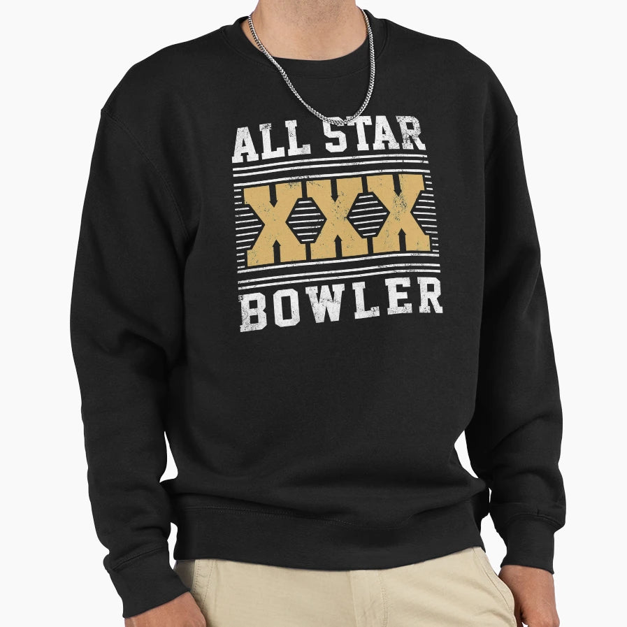 Bowling And All Star Bowler T-Shirt - Trendy Graphic for Adults - T-Shirt, Sweatshirt, Hoodie
