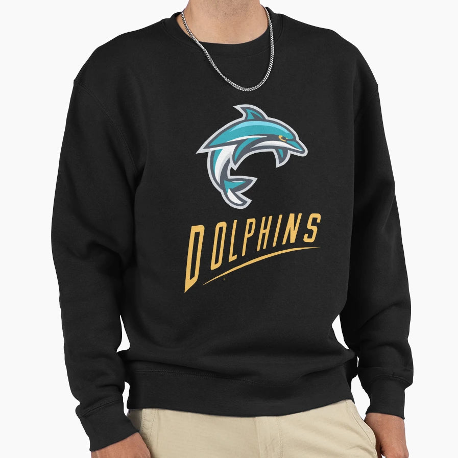Dolphins Nrl Sweatshirt - Custom Art Print for Adults - T-Shirt, Sweatshirt, Hoodie