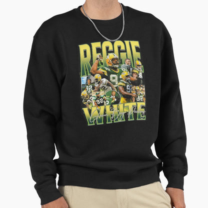 Reggie White Green Bay Bootleg Sweatshirt - Trendy Graphic Unisex - T-Shirt, Sweatshirt, Hoodie
