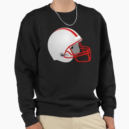 Football And Helmet Sweatshirt - Casual Everyday Wear Unisex - T-Shirt, Sweatshirt, Hoodie