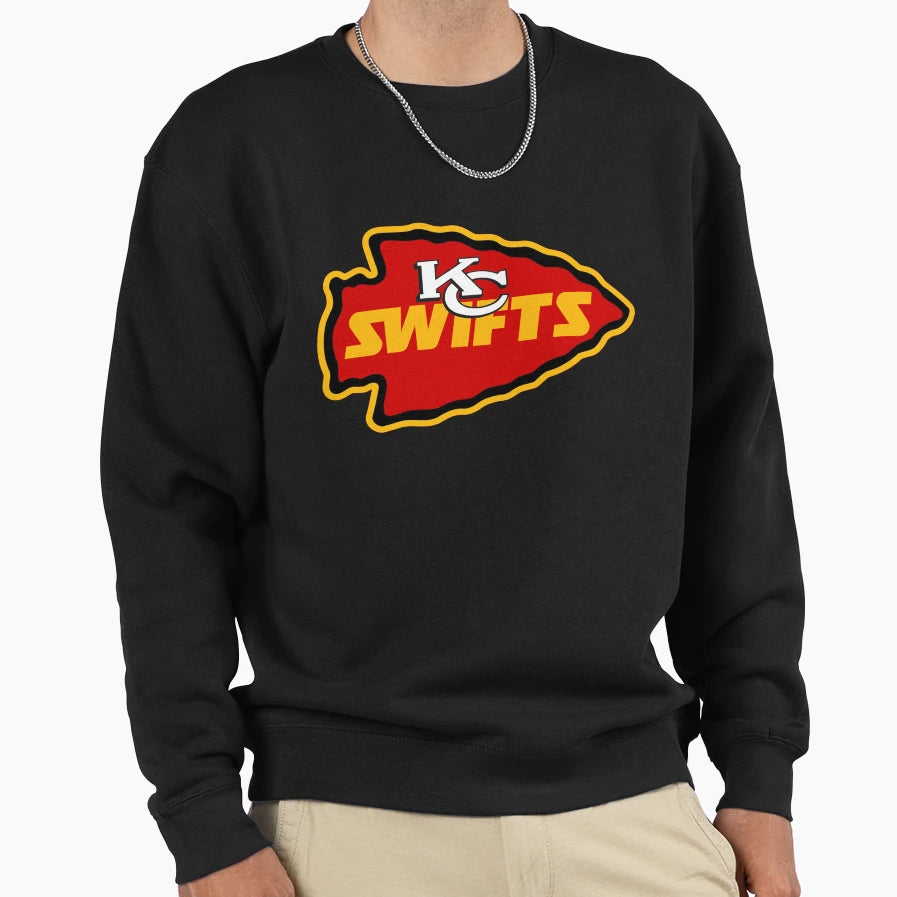 Kc Swifts Taylor Kelce Chiefs Sweatshirt - Casual Everyday Wear Unisex - T-Shirt, Sweatshirt, Hoodie