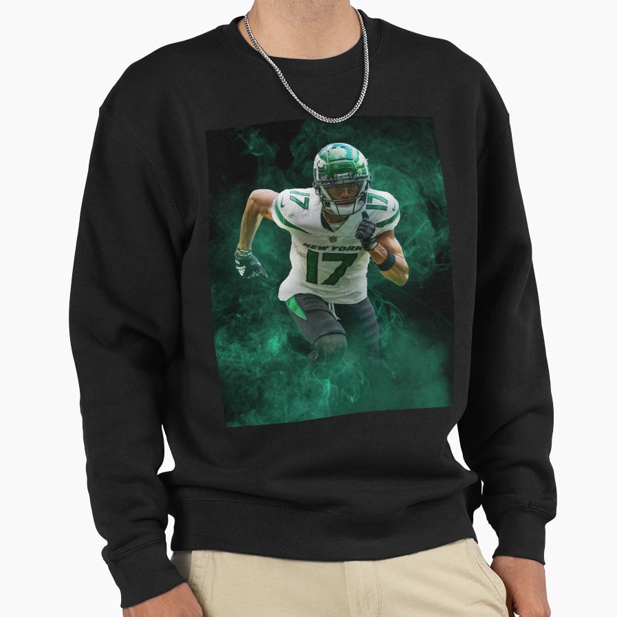 Garrett Wilson New York Sports Art Sweatshirt - Trendy Graphic for Adults - T-Shirt, Sweatshirt, Hoodie