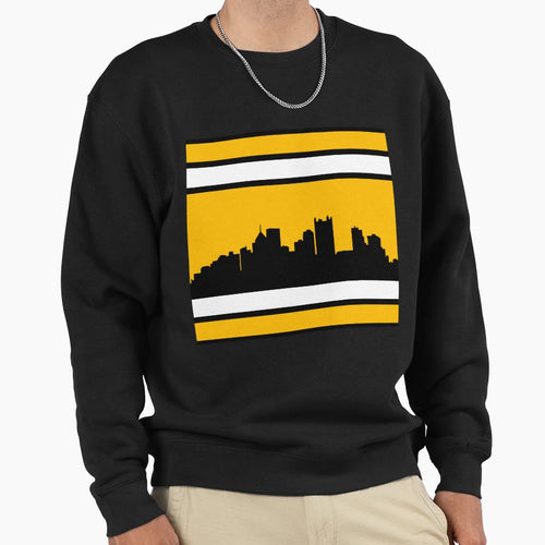 Steelers Home Stripe Sweatshirt - Aesthetic Graphic for Adults - T-Shirt, Sweatshirt, Hoodie