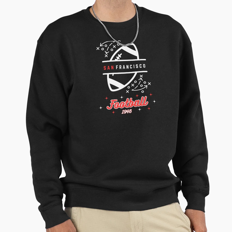 San Francisco Football Pride Sweatshirt - Custom Art Print Men Women - T-Shirt, Sweatshirt, Hoodie