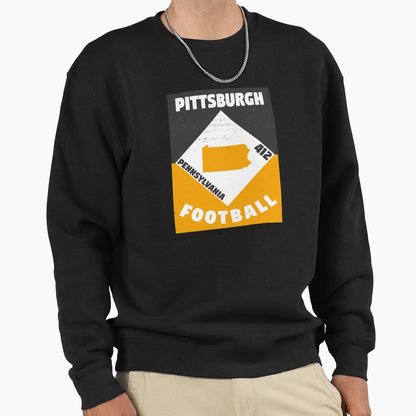 Pittsburgh Football Sweatshirt - Custom Art Print Men Women - T-Shirt, Sweatshirt, Hoodie