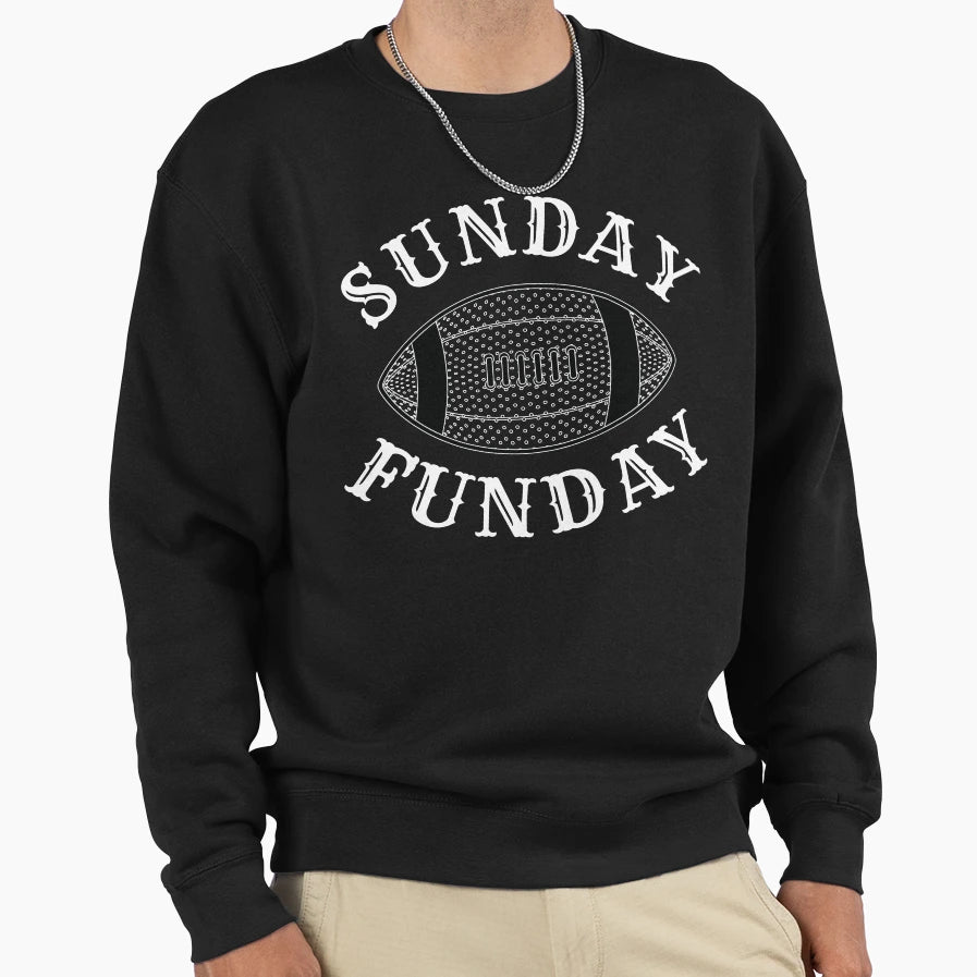 Sunday Funday Superbowl Artistic T-Shirt - Casual Everyday Wear Men Women - T-Shirt, Sweatshirt, Hoodie