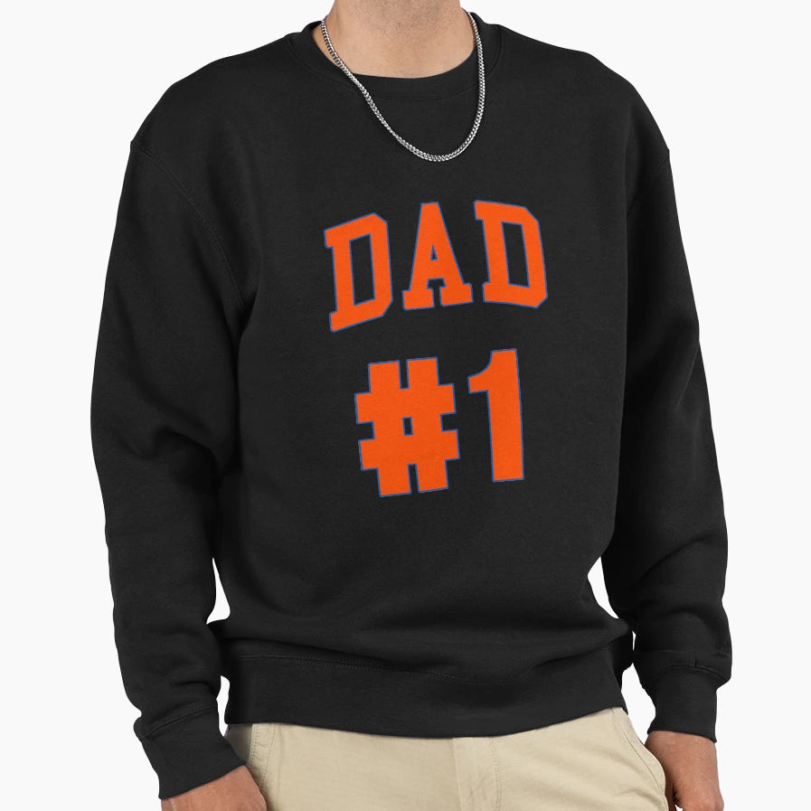 1 Dad Sweatshirt - Fun Novelty Design for Adults - T-Shirt, Sweatshirt, Hoodie