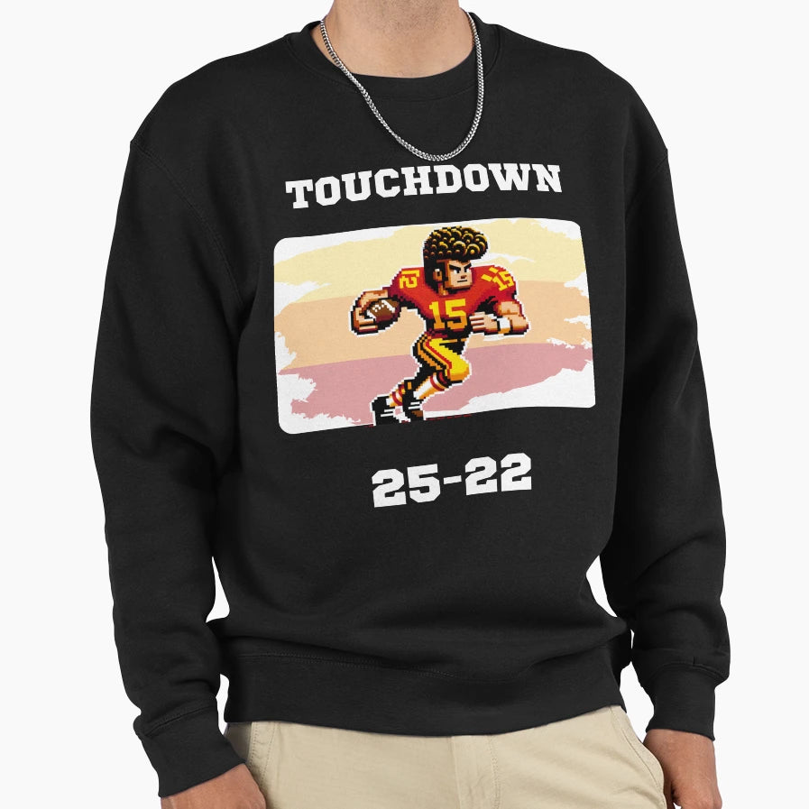 Throwback Football Sweatshirt - Aesthetic Graphic Unisex - T-Shirt, Sweatshirt, Hoodie
