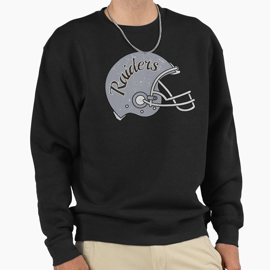 Raiders Helmet Sweatshirt - Minimalist Print Men Women - T-Shirt, Sweatshirt, Hoodie
