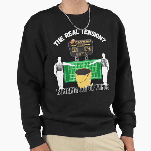 Funny Football Lover Real Sweatshirt - Casual Everyday Wear for Adults - T-Shirt, Sweatshirt, Hoodie