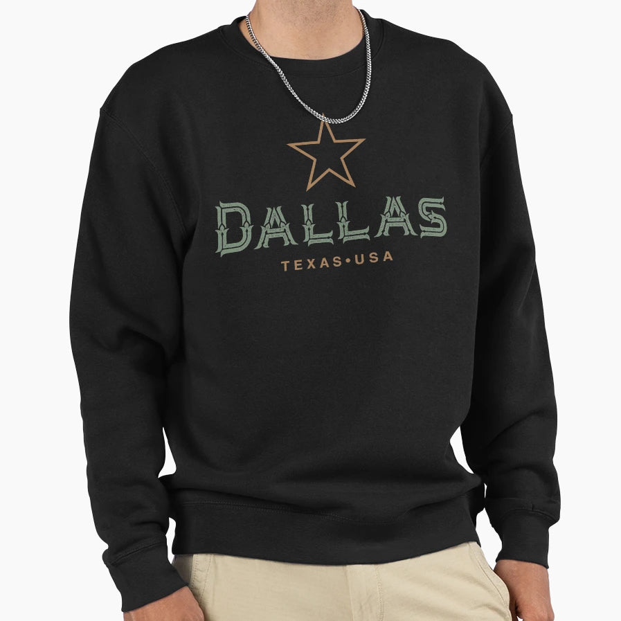 Dallas Texas Sweatshirt - Aesthetic Graphic Unisex - T-Shirt, Sweatshirt, Hoodie