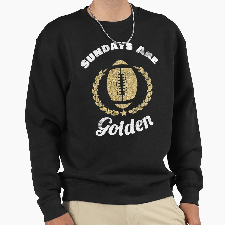 Trending Football Sundays Are Golden Sweatshirt - Minimalist Print Unisex - T-Shirt, Sweatshirt, Hoodie