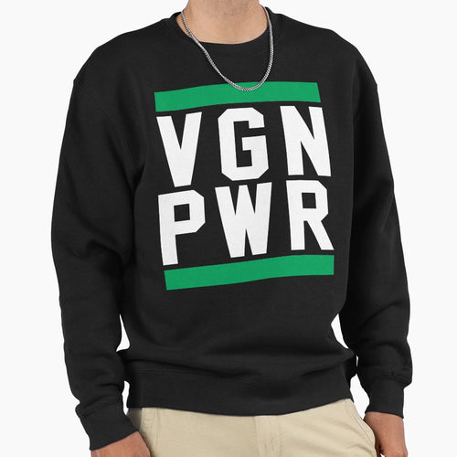Vgn Pwr Sweatshirt - Graphic Print Men Women - T-Shirt, Sweatshirt, Hoodie