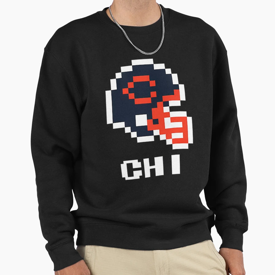 Chicago Bears 8Bit Game Super Sweatshirt - Aesthetic Graphic for Adults - T-Shirt, Sweatshirt, Hoodie