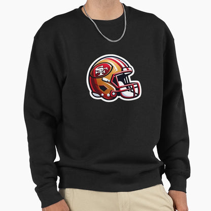 Red Gold Helmet Icon Sweatshirt - Novelty Apparel Unisex - T-Shirt, Sweatshirt, Hoodie