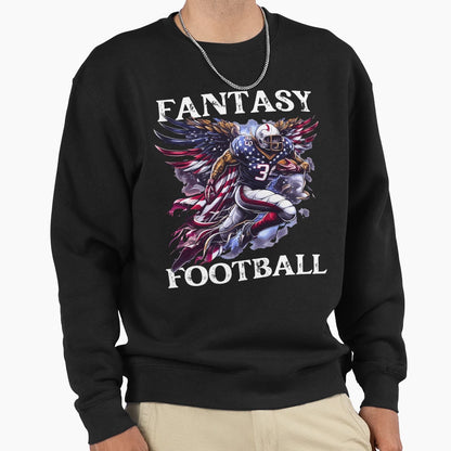 American Fantasy Football Sweatshirt - Aesthetic Graphic Men Women - T-Shirt, Sweatshirt, Hoodie