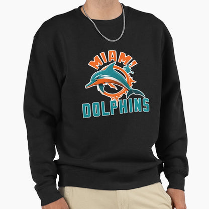 Miami Dolphins Nfl Sweatshirt - Graphic Print for Adults - T-Shirt, Sweatshirt, Hoodie