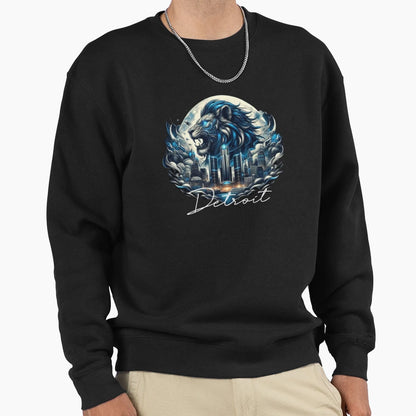 City Lion Sweatshirt - Custom Art Print Men Women - T-Shirt, Sweatshirt, Hoodie