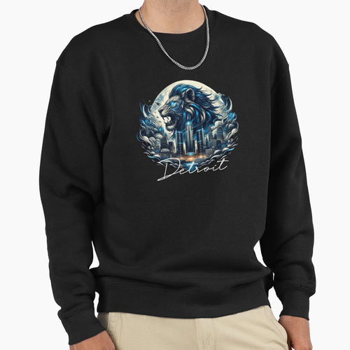 City Lion Sweatshirt - Custom Art Print Men Women - T-Shirt, Sweatshirt, Hoodie