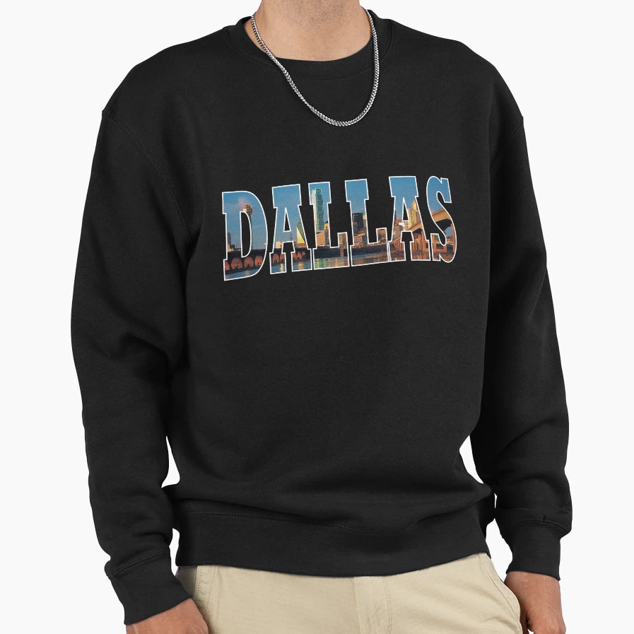 Dallas Sweatshirt - Custom Art Print for Adults - T-Shirt, Sweatshirt, Hoodie