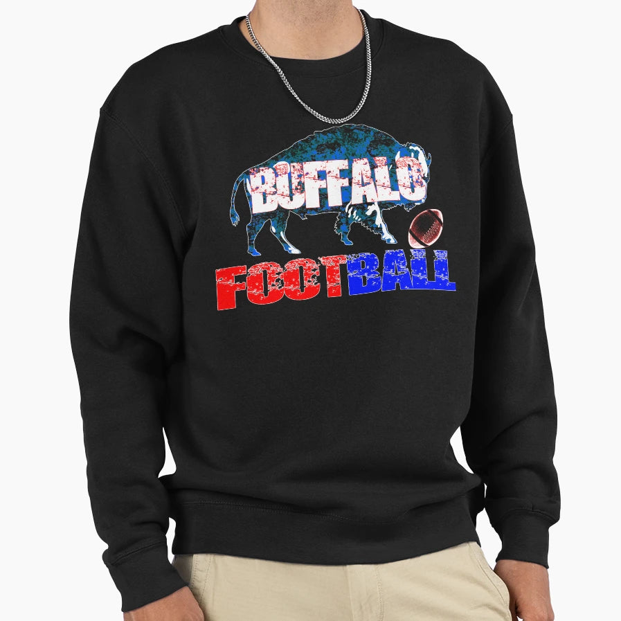 Buffalo Football Gift Friend Funny T-Shirt - Minimalist Print for Adults - T-Shirt, Sweatshirt, Hoodie