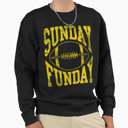 Sunday Funday Football Sweatshirt - Trendy Graphic Unisex - T-Shirt, Sweatshirt, Hoodie