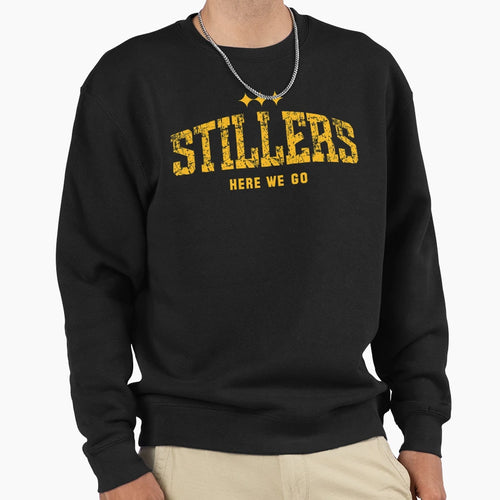 Stillers Distressed Gold Sweatshirt - Aesthetic Graphic for Adults - T-Shirt, Sweatshirt, Hoodie