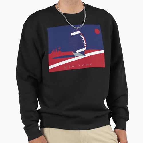 New York Nfl Fan Art Sweatshirt - Novelty Apparel for Adults - T-Shirt, Sweatshirt, Hoodie