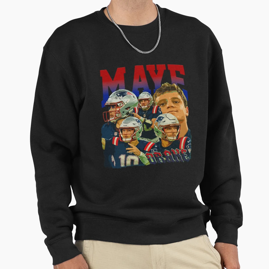 Maye New England Football Bootleg Sweatshirt - Minimalist Print Unisex - T-Shirt, Sweatshirt, Hoodie