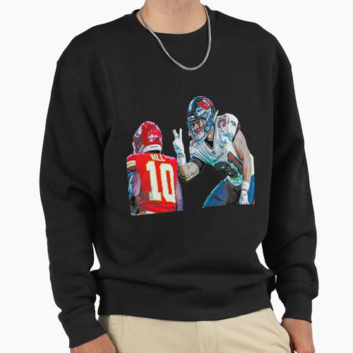 Antoine Winfield Jr Peace Out Art Sweatshirt - Fun Novelty Design Men Women - T-Shirt, Sweatshirt, Hoodie