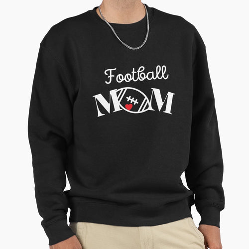Football Mom Sweatshirt - Minimalist Print for Adults - T-Shirt, Sweatshirt, Hoodie