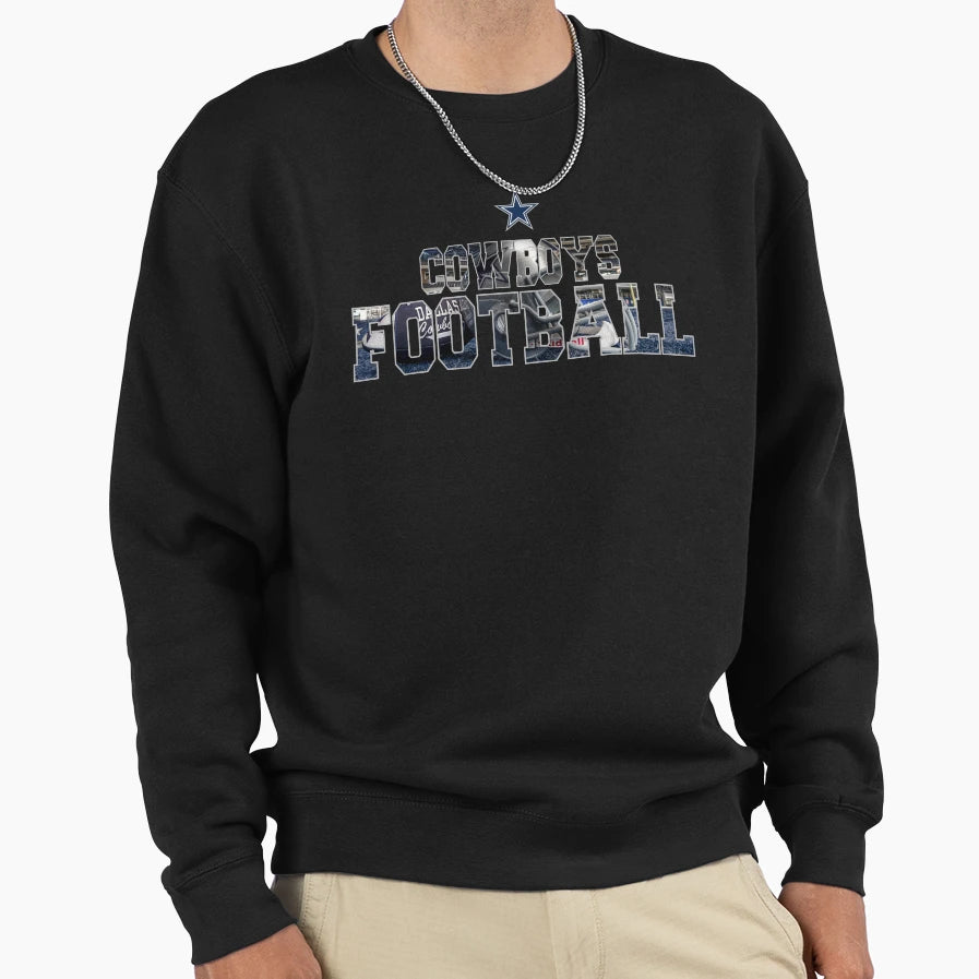 Football Cowboys Sweatshirt - Novelty Apparel for Adults - T-Shirt, Sweatshirt, Hoodie