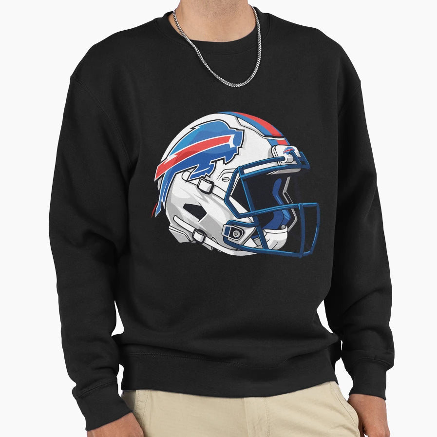 Buffalo Bills Helmet Art Funny Buffalo Sweatshirt - Trendy Graphic Unisex - T-Shirt, Sweatshirt, Hoodie